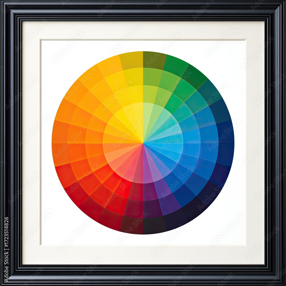 Obraz premium Framed color wheel