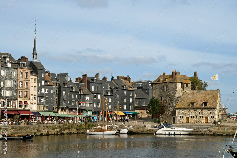 Obraz premium Port, Honfleur, 14, Calvados, France