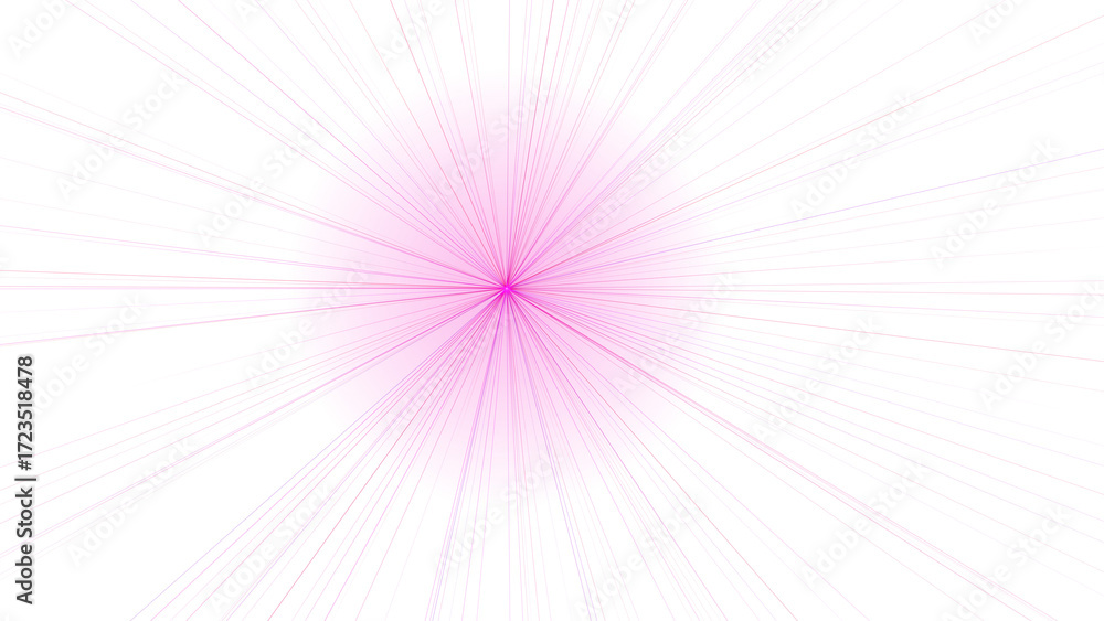 © ImageFlow  - Dynamic Pink Light Burst & Radiant Starburst Effect on Clean White Background