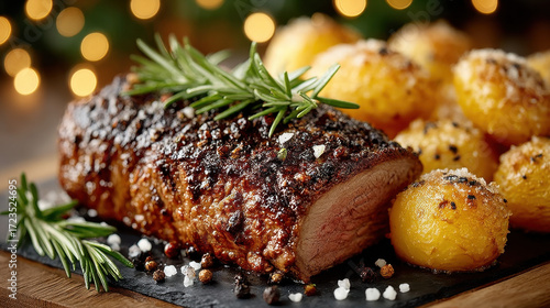 Roasted Beef with Potatoes and Rosemary – Holiday Dinner