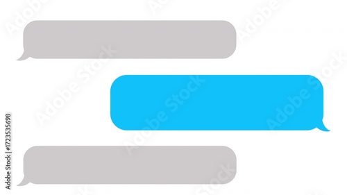 chat conversation messaging screen animated video