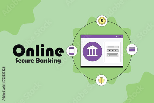 Secure online banking website with password protected access for money transfers, mobile banking, credit card management, and payment services.
