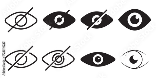 Foto Eye icon set