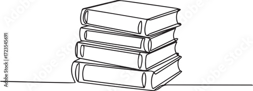 Vector art of stack of books, representing knowledge and education