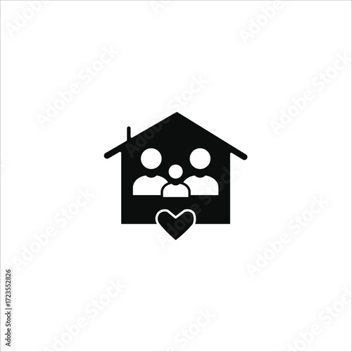 household icons. simple solid vector illustration