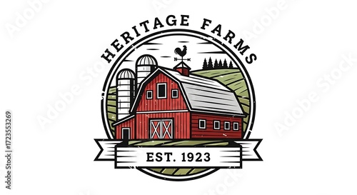 Farmhouse scene.