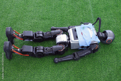 Wallpaper Mural tired robot  Torontodigital.ca