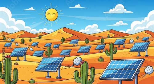 Desert Solar Panels.
