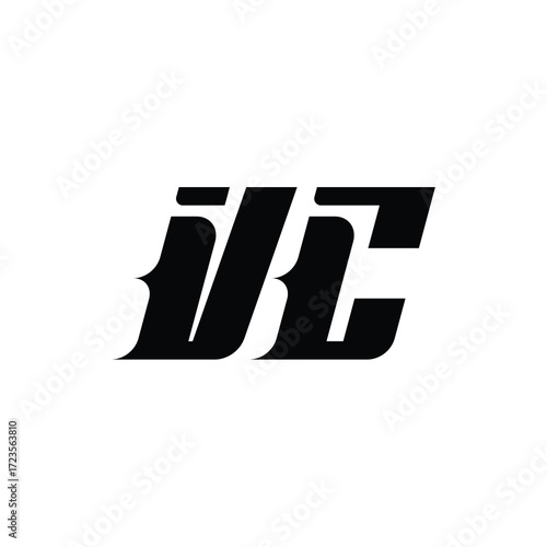 VC monogram logo design letter text name symbol monochrome logotype alphabet character simple logo
