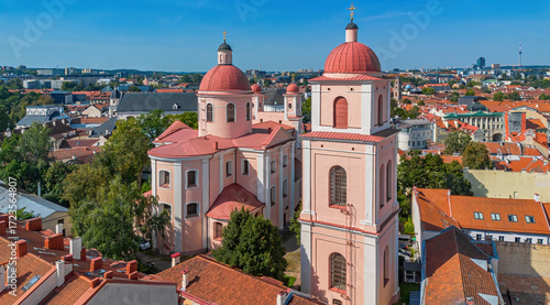 Wallpaper Mural Aerial view of the Orthodox Church of the Holy Spirit in Vilnius, the capital city of Lithuania in the Baltic States Torontodigital.ca