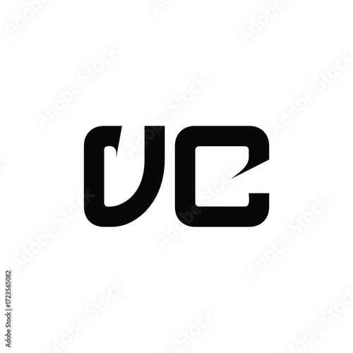 VC monogram logo design letter text name symbol monochrome logotype alphabet character simple logo