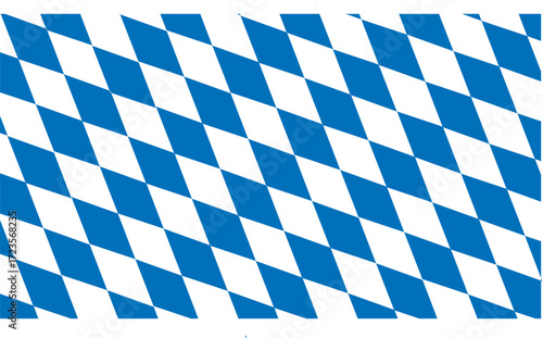Bavarian Blue and White Diamond Pattern – Oktoberfest Traditional Background