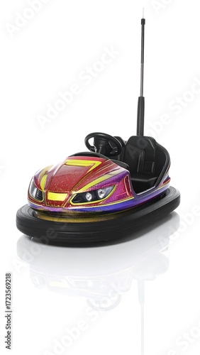 Colorful,  remote-controlled bumper car