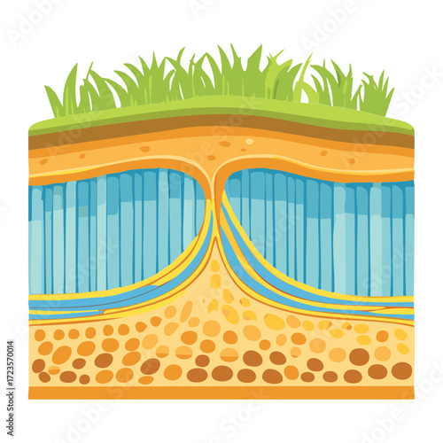 Magnified cross-section of the intestinal villi, showing the structure and absorptive surface of the small intestine lining	