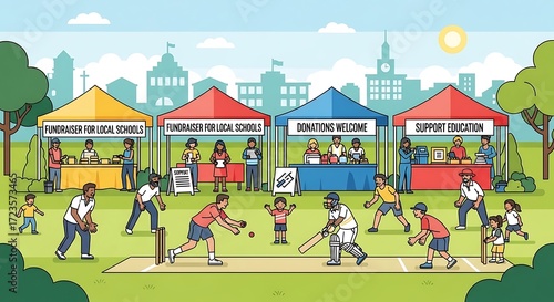 Community Event Illustration.