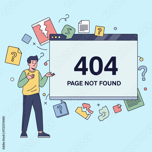 Illustration of 404 Page Not Found