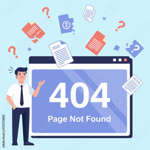 Illustration of 404 Page Not Found