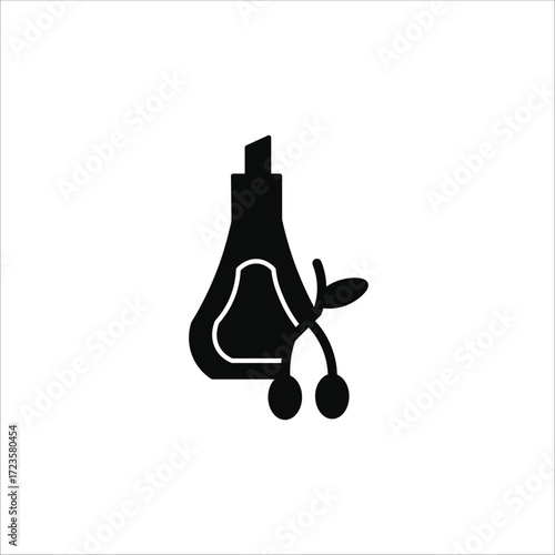 healty fats icons. simple solid vector