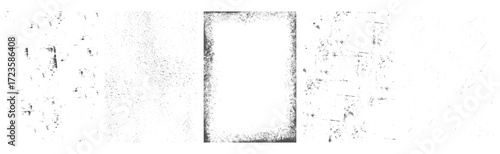 Rough paper background vector with vintage letterpress texture, grunge wall paint overlay, and photocopy effect for retro-style photo art