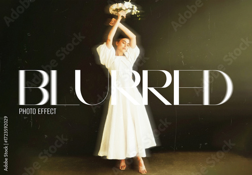 Dreamy Motion Blurred Photo Effect Mockup