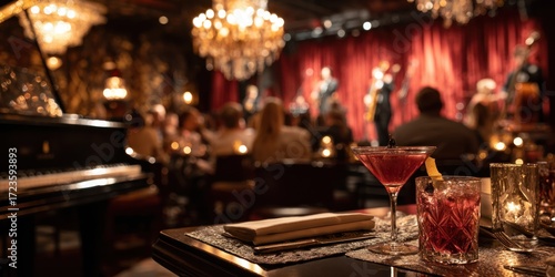 Elegant Jazz Lounge: Cocktails, Music, and Ambiance