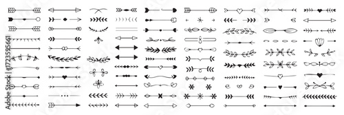 handcrafted decorative arrow vectors ai eps jpeg png for graphic design projects logos invitations posters layouts