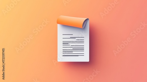 simplicity minimalist style document flow