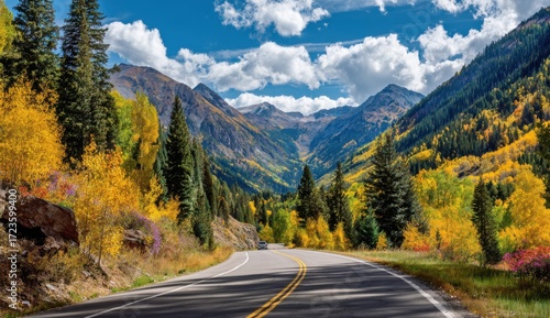 Scenic mountain road in autumn (1)