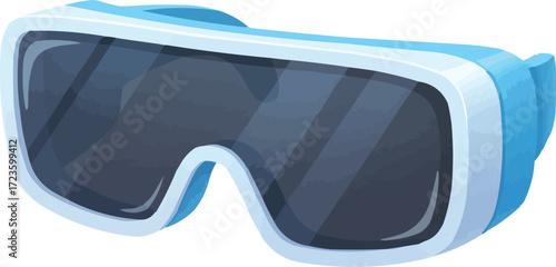 Protective radiation glasses with dark lenses