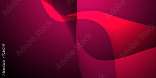 Abstract illustration background of curve in a red gradient.