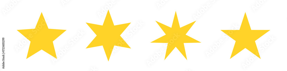 Obraz premium yellow, black starburst badge sticker icon , sale or price tag sticker, retro stars icon , sparkle stars icons