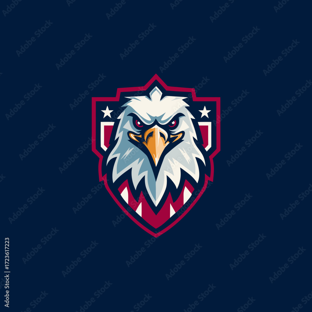 Obraz premium heraldic shield with eagle