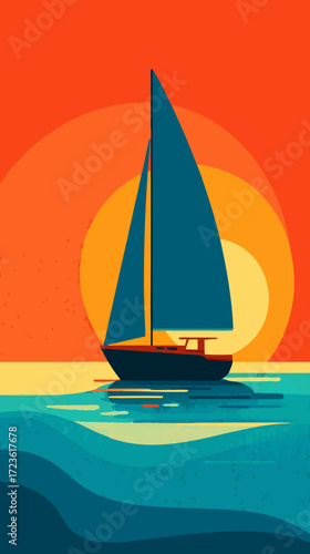 sailing boat on the sea