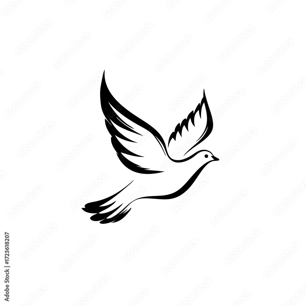 Obraz premium dove of peace vector