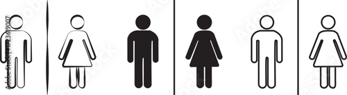male female - gender vector art