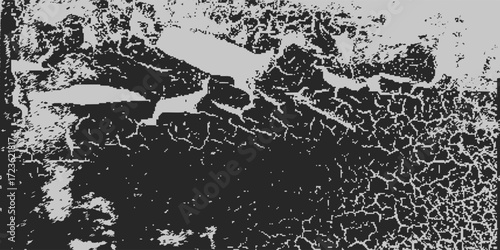 Black and white grunge. Distress overlay texture. Abstract surface dust and rough dirty wall background concept. Worn, torn, weathered effect modern