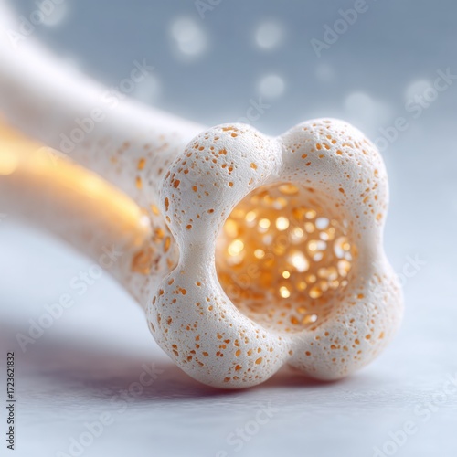 Exploring unique bone structures in scientific context laboratory photography close-up innovative analysis