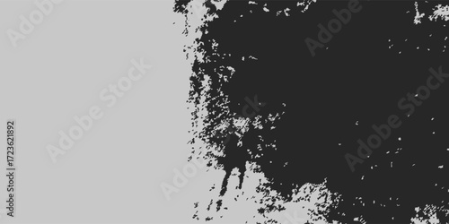 Black and white grunge. Distress overlay texture. Abstract surface dust and rough dirty wall background concept. Worn, torn, weathered effect modern