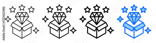 Value Proposition Icon Different Style Outline Collection Set