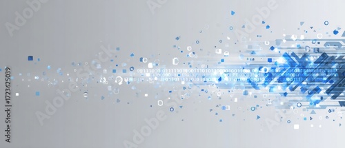 Abstract digital flow