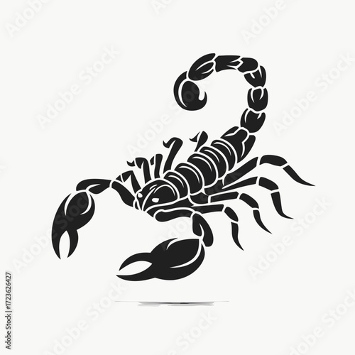 vector illustration of a black and white fish