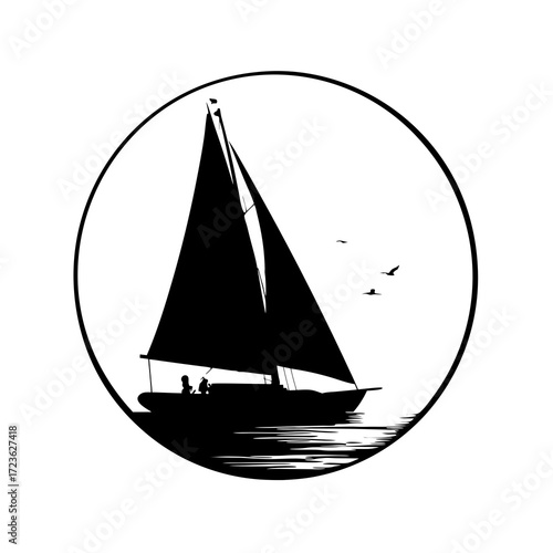 sailing ship vector illustration