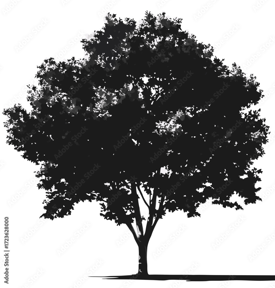 Fototapeta premium vector tree silhouette