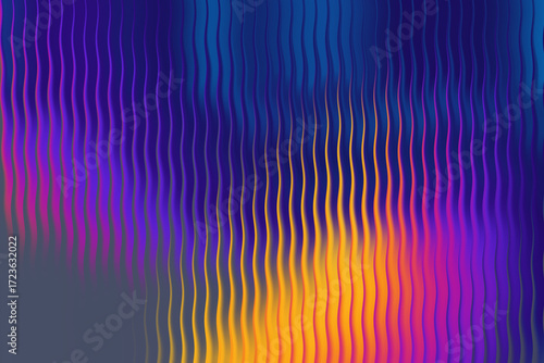 Abstract Gradient Waves – Digital Flow in Blue, Purple, and Orange Tones