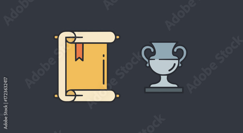 Vector museum element