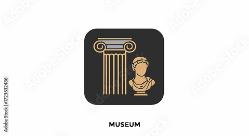 Vector museum element