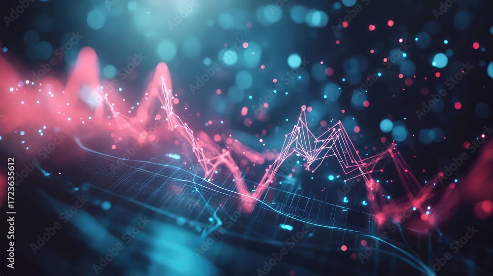 Obraz premium orgic data stream from an organic digital health record