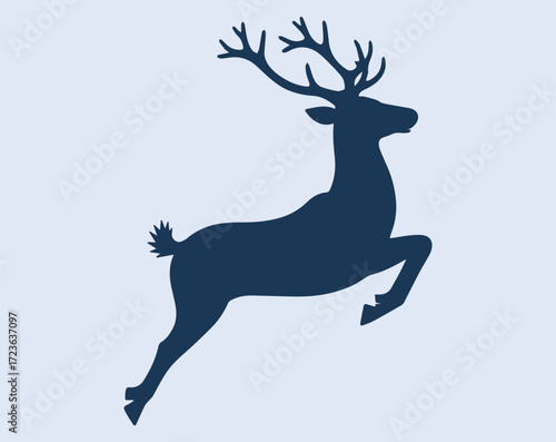 Christmas deer vector illustration