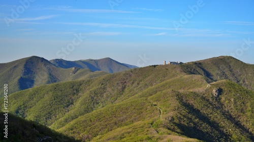 Beautiful natural scenery from Sobaeksan Mountain, Korea
