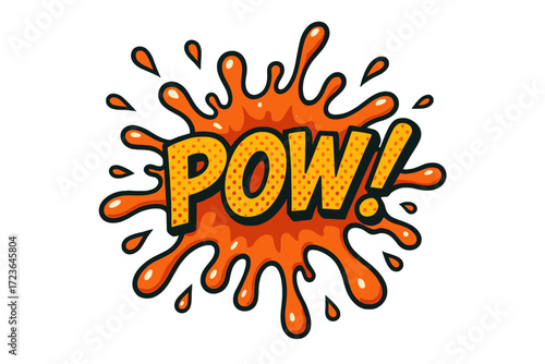 Comic book sound effects icon set. fun, expressive icons in flat style.